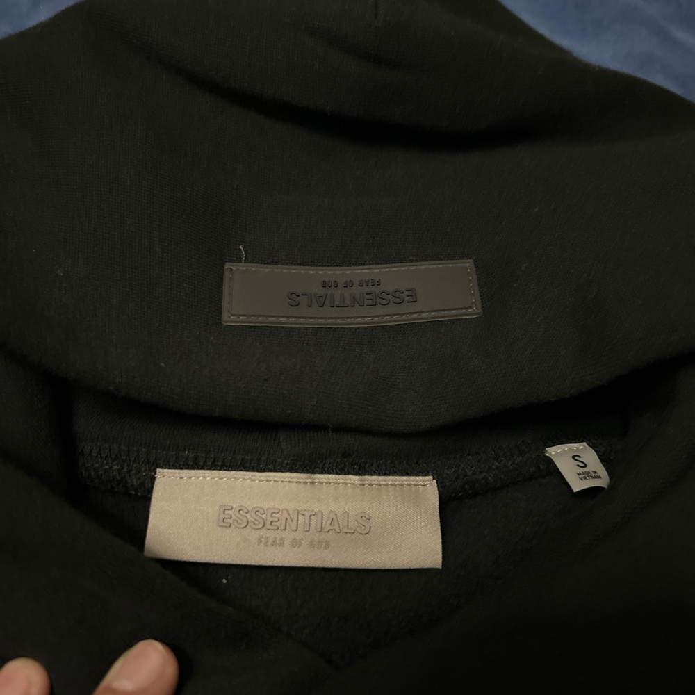 Fear of God Essentials Black Hoodie - Picture 5 of 6